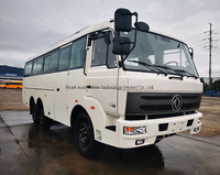 Bus tout-terrain de luxe de marque Dongfeng 4x4 AWD 30 places Mini-bus de courte distance