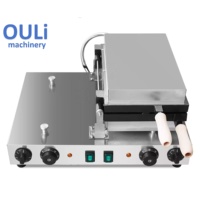 Machine à Gaufres Mini en Acier Inoxydable, Appareil Électrique Commercial pour Boules d'Octopus et Gâteaux Éponge Japonais Castella