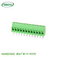 Precio de fábrica, bloques de terminales Pcb tipo tornillo de paso de 2,54mm, Mini conector de terminal pequeño
