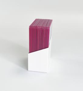 Borde de color rojo 3 "x 4"(76x102mm) Tarjetero de plástico PVC estándar 35pt - Product Image 4