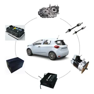 10kW EV 키트 전기 자동차 변환 완료 카트 72V 배터리 팩 리튬 이온용 유도 모터 및 컨트롤러가 있는 세단