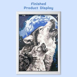 Kit di Pittura a Numeri con Animali e Colori Acrilici <span class=keywords><strong>Facili</strong></span> - Set Completo di Pittura a Numeri, Regalo Perfetto per Hobby e Decorazione Murale - Product Image 2