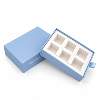 Boîte d'emballage de chocolat de luxe Kexin, boîte cadeau rigide en papier non couché personnalisée avec compartiments