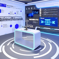 Support d'affichage électronique LED personnalisable, robuste et écologique, avec dos solide et finition vernie, pour salons professionnels et commerce de détail