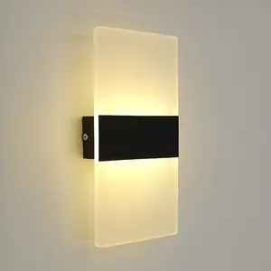 Современные Настенные светильники с регулируемой яркостью, 12 Вт, светодиодная настенная лампа