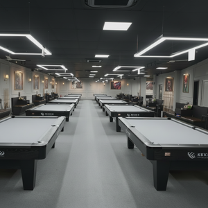 Table de billard élégante avec une construction en ardoise solide, des accessoires de luxe et une esthétique raffinée - Product Image 1