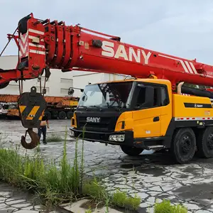 Sử dụng cần cẩu xe tải Sany với công suất 75 tấn, Cần cẩu cũ Chất lượng cao với các chức năng còn nguyên vẹn