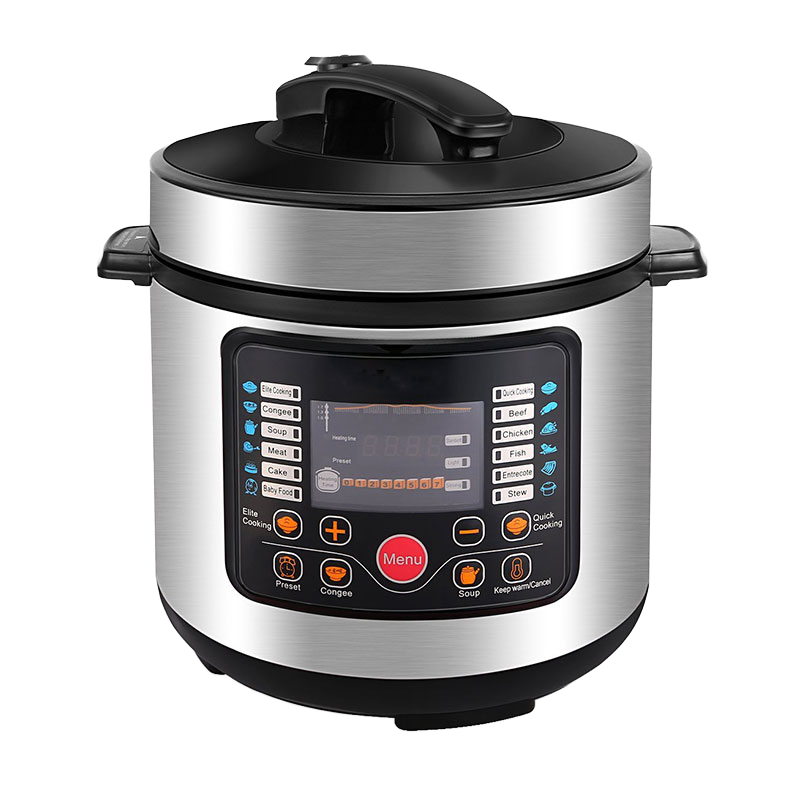 6QT Electric Pressure Cooker | 304 Stainless Steel Multi-Function Pressure Cooker with Aluminum Inner Pot for Home &amp; Hotel