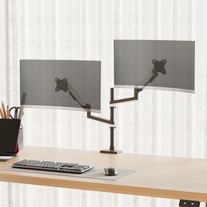 El <span class=keywords><strong>mejor</strong></span> soporte básico flexible para <span class=keywords><strong>monitor</strong></span> dual Extensión de abrazadera ultra ancha de poste blanco Soporte de soporte de 17-38 pulgadas 12kg Stock - Product Image 4