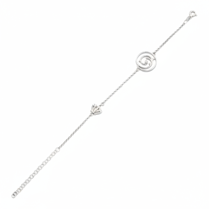 CZ Stone Crown Design <b>Charm</b> <b>Bracelet</b> Wholesale Handcraft 925 Sterling <b>Silver</b> Jewelry Rhodium Plated Hot Sale Jewellery - Product Image 2