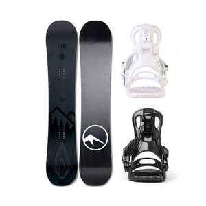 <span class=keywords><strong>Snowboard</strong></span> plat adulte avec fixations pour les sports d'hiver all-mountain Sandwich Fast Performance Logo Equipment Freeride Rockered - Product Image 3