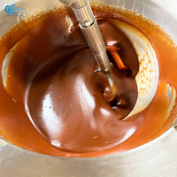 Marmite de cuisson planétaire automatique avec agitateur, cuve basculante à double enveloppe pour caramel, bonbons et sauce chili, 100L