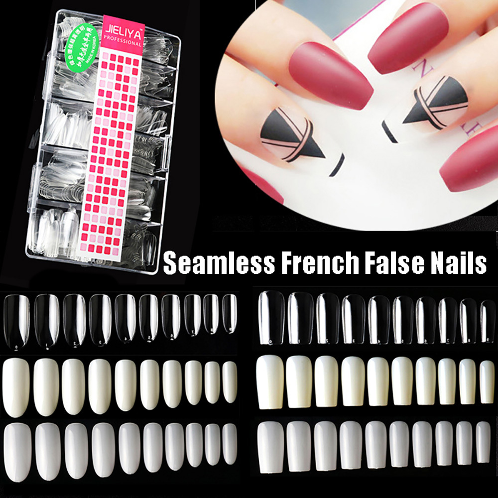 480 Stück Fake Nails Tips – Künstliche Nagelspitzen, Transparent, Mit Aufbewahrungsbox