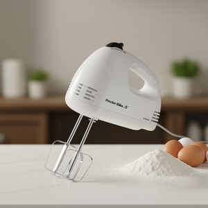 Batteur à main Proctor Silex 5 vitesses 125W blanc, mixeur électrique pour usage domestique - Product Image 2