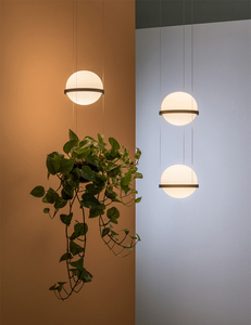 Lámpara colgante con forma de bola de cristal para el hogar, luz de diseño nórdico con forma de globo moderno y creativo para la Oficina y el restaurante - Product Image 5