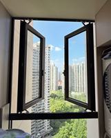 Fenêtres à battants en aluminium à double vitrage insonorisées et à rupture de pont thermique pour projets de villas personnalisées