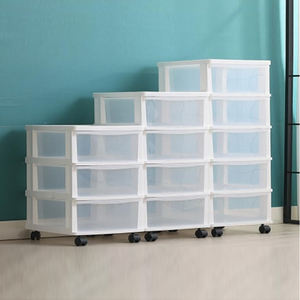 <span class=keywords><strong>Tour</strong></span> <span class=keywords><strong>de</strong></span> <span class=keywords><strong>rangement</strong></span> transparente à <span class=keywords><strong>5</strong></span> <span class=keywords><strong>tiroirs</strong></span>, 38cm, pour pépinière avec cadre noir - Product Image 3