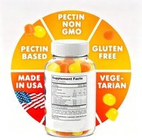 Complément alimentaire pour enfants à base d'huile de poisson DHA Omega 3 entièrement naturel, marque propre WELLBODY OEM/ODM, gommes DHA Omega 3 pour enfants