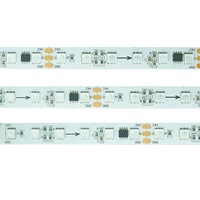 Fournisseur de premier plan Bande lumineuse LED en cuivre RGB à pixels 5050 pleine couleur 12V 72 LED WS2811 étanche IP20 pour paysage Télécommande