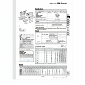 SMC Pneumatics Air Slide Table (Tabla de deslizamiento de aire) - Product Image 1