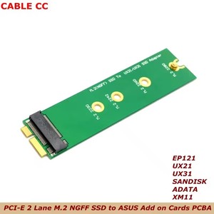 Pci-e 2 làn M.2 NGFF 30mm 42mm SSD để Asus ep121 UX21 UX31 Sandisk ADATA xm11 SSD thêm vào thẻ pcba - Product Image 1
