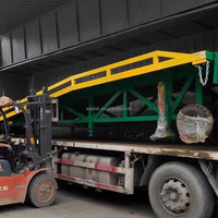 L'usine vend des rampes de chariot élévateur mobile de 10 tonnes grands canaux de chariot élévateur de chargement avec pneus gonflables