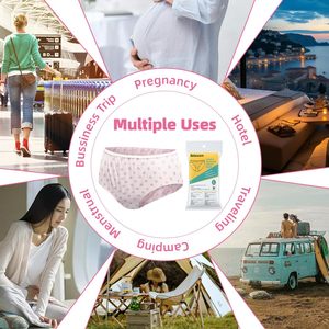 Ropa interior desechable para mujeres para hospitalización y <span class=keywords><strong>parto</strong></span> higiénica limpia y cómoda de llevar - Product Image 6