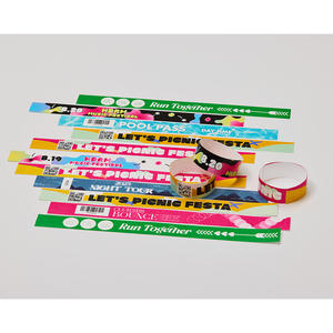 [AnyWristband] Pulseras individuales cortadas a medida para control de acceso Pulseras TYVEK a todo color Tipo individual 20 mm (3/4) - Product Image 3