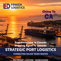 Agente de Transporte Marítimo Puerta a Puerta Importador Puerto de Canadá Prince Rupert Despacho de Aduanas Garantía de Seguridad de Carga LCL+Express Mercancías Peligrosas