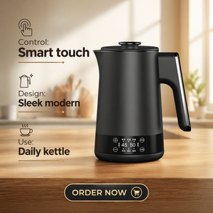 Factory Price 1.7L Portable Kettle With Digital Display 304 Stainless Steel for Home Use Water Boiler Kettle Factory Pr - Product Image 3
