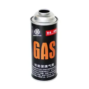 Mechero de gas butano, recarga de aerosol, 450 mL, universal