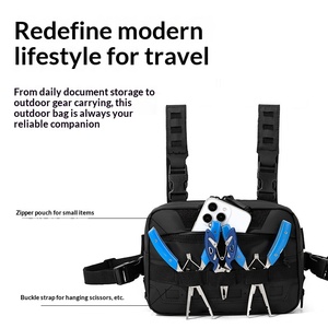 Bolsa <span class=keywords><strong>de</strong></span> almacenamiento plegable multifunción <span class=keywords><strong>de</strong></span> nailon, transpirable, resistente al agua, duradera, con reducción <span class=keywords><strong>de</strong></span> carga, para deportes al aire libre, modelo Jh5018 para hombre - Product Image 3