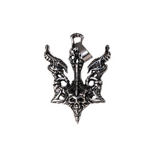 Collar de acero inoxidable con colgante de calavera para hombre, joyería de fiesta, accesorio de moda - Product Image 5