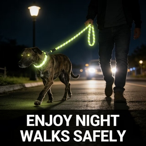 Guinzaglio per Cani di Taglia Grande Personalizzato Resistente all'Usura e ai Morsi in Nylon Anti-Trazione per Cani da Caccia - Product Image 1