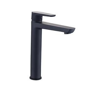 Premium Matte Black Brass Tall Basin Faucet Single Lever Hot Cold Sink Mixer - Product Image 1