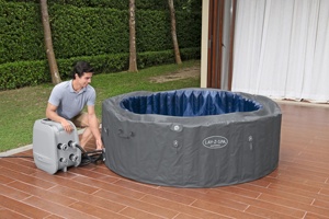 Bestway อ่างน้ำร้อนแบบเป่าลมอัจฉริยะ6001T Lay-Z-Spa ซานโตรินีประหยัดพลังงานพร้อมแอปควบคุม5-7คน - Product Image 3