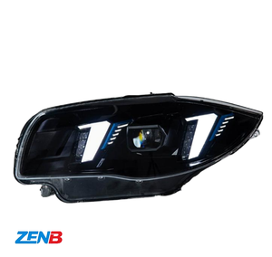 Gruppo Fari per <span class=keywords><strong>BMW</strong></span> <span class=keywords><strong>Serie</strong></span> <span class=keywords><strong>1</strong></span> 2004-2011 <span class=keywords><strong>E87</strong></span>, Modificato con Proiettore LED Laser, Luci Diurne a Forma di Dente di Lupo, Indicatori di Direzione - Product Image 4