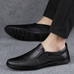 Mocassins Bateaux Souples en Cuir de Vachette <span class=keywords><strong>Taille</strong></span> 38-46 pour Homme à Enfiler - Product Image 3