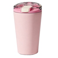 Gobelet isotherme en acier inoxydable 304 de 14 oz avec logo personnalisé, revêtement en poudre colorée, pour café, lait, voyage, cadeau, tasse à café