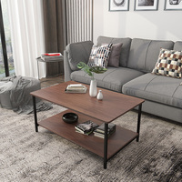 Table d'appoint moderne convertible en métal noir à prix abordable pour les cafés et salons de thé