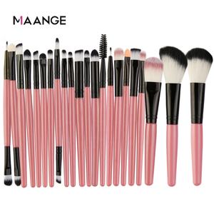 MAANGE-brochas de maquillaje profesionales, mango de plástico, 10 colores personalizados, venta al por mayor, cosméticos, juego de brochas de maquillaje - Product Image 1