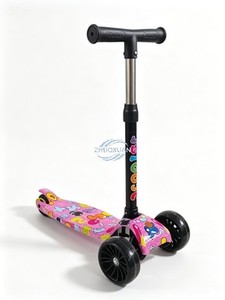 Bright <b>Rainbow</b> Luminous Noise-Free PU Wheels, Safe Anti-Tip Tri-Wheel Toy Suitable for Park and Backyard as Children Gift Travel - Product Image 1