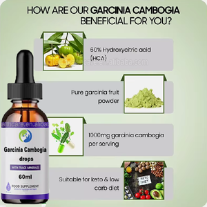 Gotas de extracto de Garcinia Cambogia OEM, suplemento de soporte saludable, gotas líquidas naturales de Garcinia Cambogia - Product Image 3