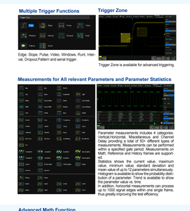 ออสซิลโลสโคปความละเอียดสูงระดับมืออาชีพ - ซีรีส์ SDS2000X Plus สำหรับผู้ที่สนใจงานอดิเรก ห้องปฏิบัติการ และการผลิต - Product Image 6