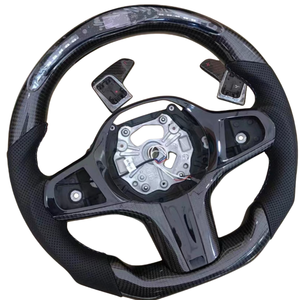 Volant de voiture personnalisé en fibre de carbone forgée avec LED pour G30 G31 G32 X3 G01 X4 G02 M2 G87 M3 G80 M4 G82 G42 G20 LCI M5 F90 G11 - Product Image 2
