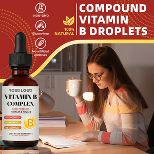 Tintura Líquida de Complejo Vitamínico <span class=keywords><strong>B</strong></span> al por Mayor con Vitaminas <span class=keywords><strong>B</strong></span> Activas, Folato, Niacina, Fórmula Natural, Gotas Nutricionales para Adultos - Product Image 1