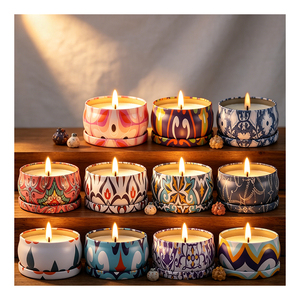 Bougies en pot célestes avec couvercle mat, pour bien-être et méditation, programme de merchandising pour boutiques, présentation mondiale - Product Image 6