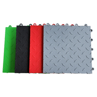 Dalles de sol de garage emboîtables antidérapantes et imperméables 33x33cm, homologuées CE, pour le detailing automobile et les ateliers de réparation automobile