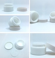 Pot en céramique blanc pur de luxe 30g 50g 100g / Pot cosmétique pour crème, lotion, sérum ou huile de soin
