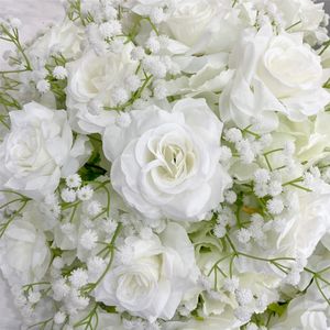 ดอกกุหลาบผ้าไหมประดิษฐ์หลากสีคุณภาพสูง ขายดี ขนาดใหญ่ 50-70 ซม. เหมาะสำหรับตกแต่งโต๊ะงานแต่งงาน - Product Image 4